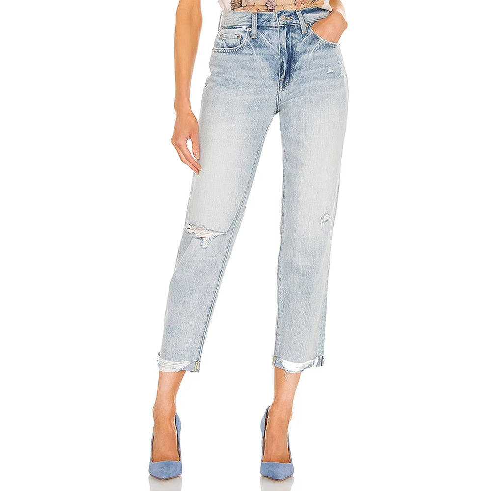 $138 Pistola Presley High Rise Relaxed Roller Jeans in By My Side 32 NEW
